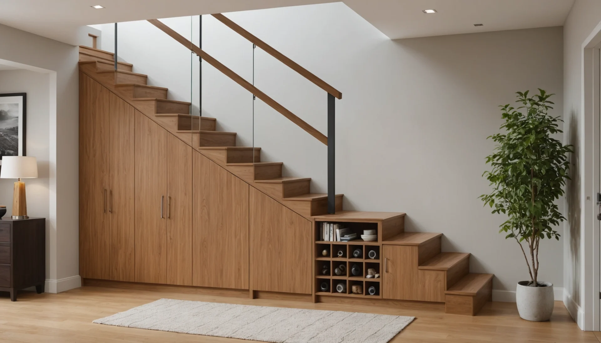 utiliser l’espace sous l’escalier