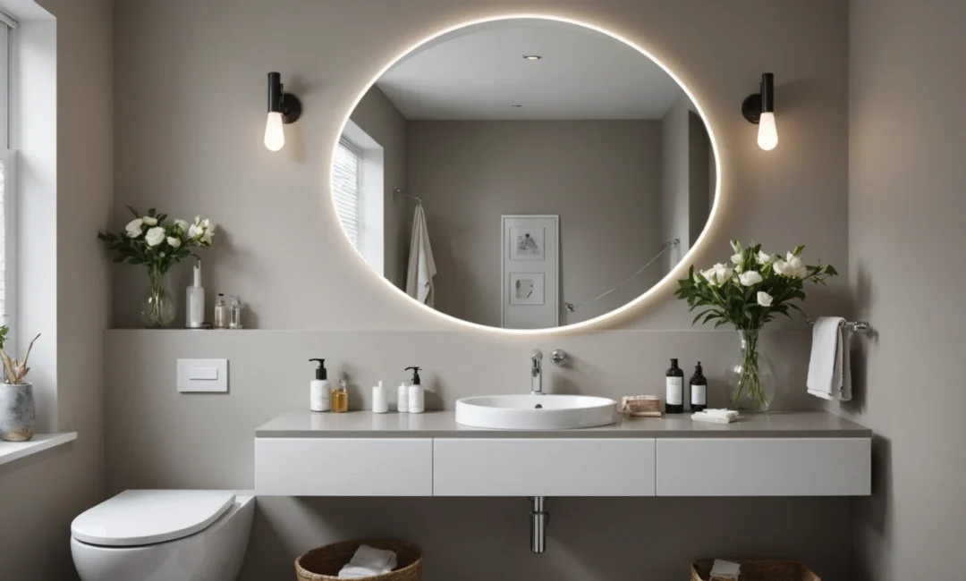 idées pour petite salle de bain avec pente de toit