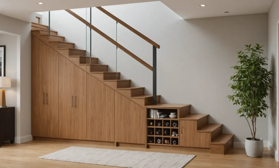 utiliser l’espace sous l’escalier